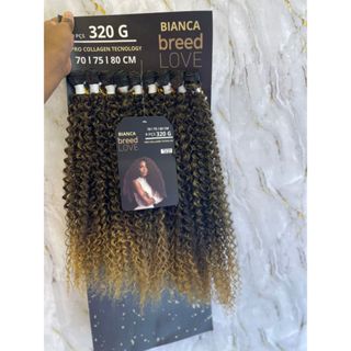 Cabelo Cacheado Fibra de Colágeno Bianca 320g – Breed Love Natural em Oferta na Shopee