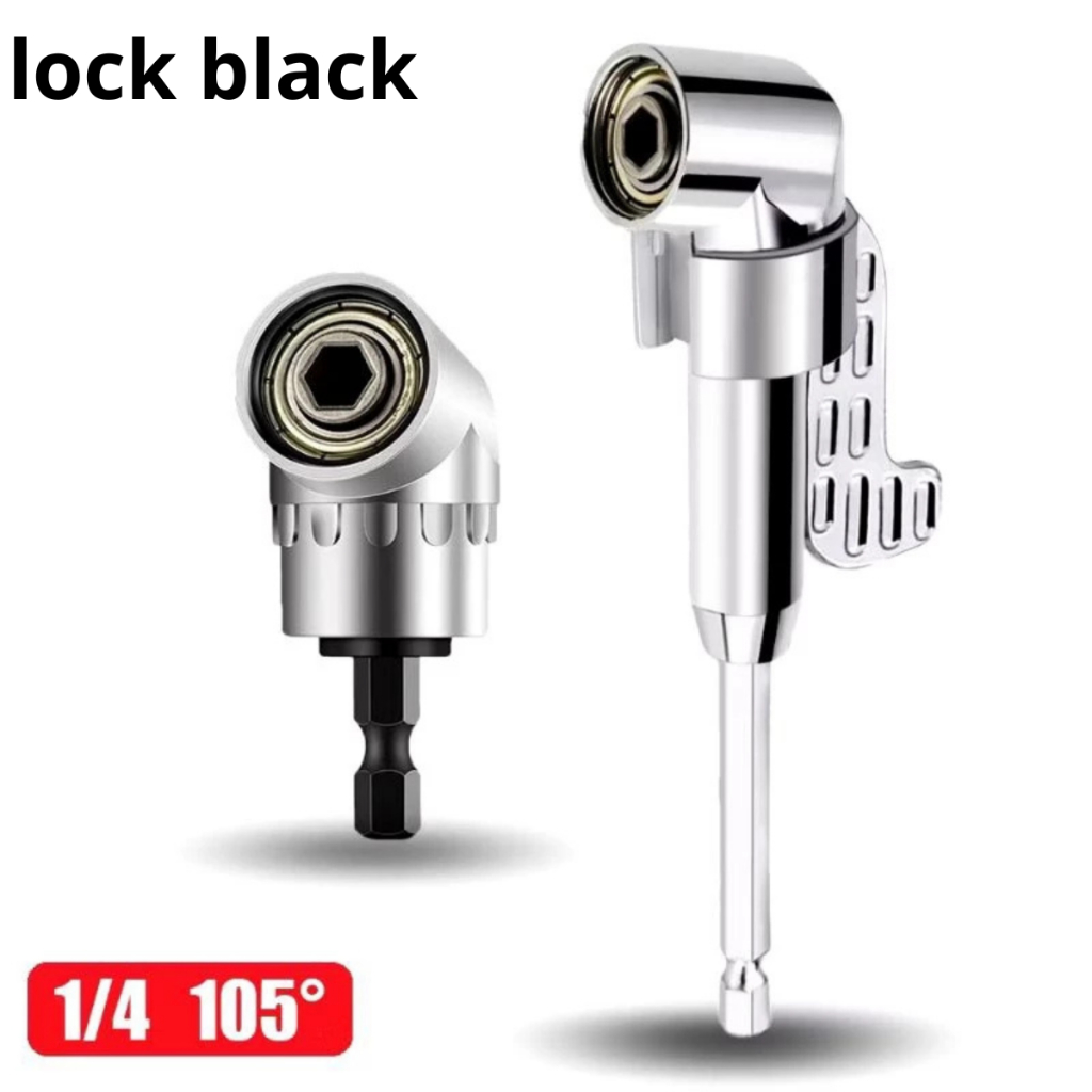 Adaptador Angular Curto ou Longo Para Parafusadeira e Furadeira 105°