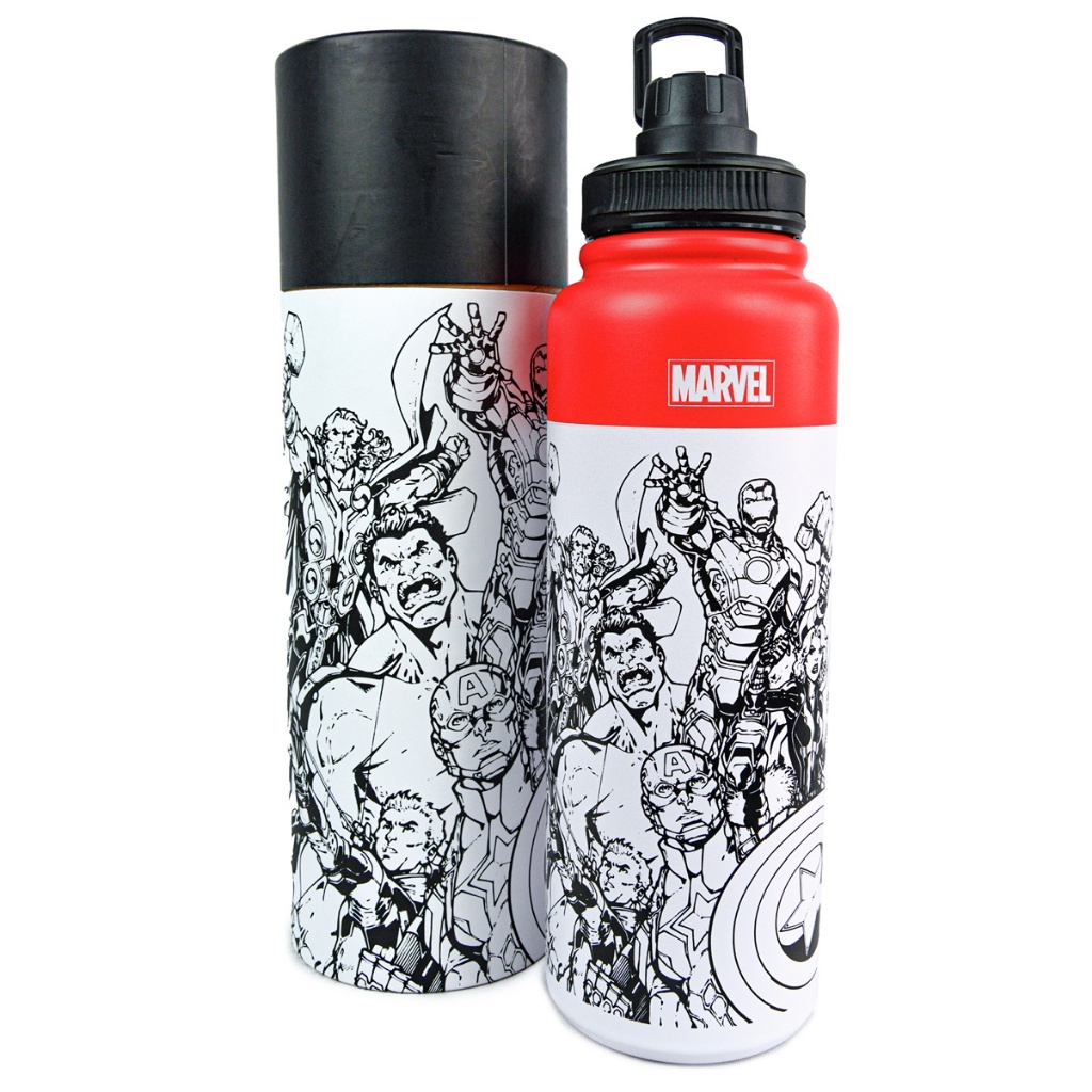 Garrafa Térmica Inox 1 Litro Marvel Vingadores Resistente em Oferta na Shopee