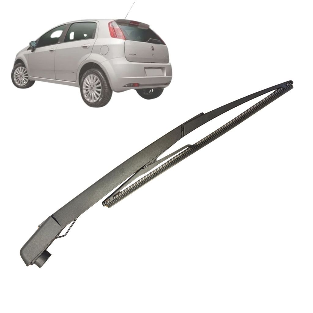 Braço Traseiro COM Palheta Fiat Punto 2008 a 2014 - limpador traseiro completo