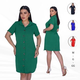 Chemise Feminino Elegante Confortável Tradicional Casual em Oferta na Shopee