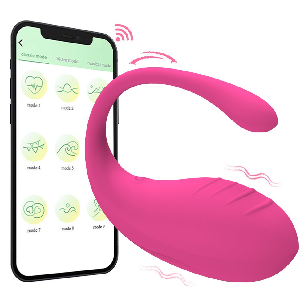 Vibrador Bluetooth controle no celular; Recarregável e 9 modos de vibração CS-LONGO FIO