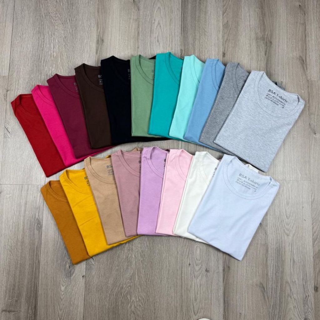 Camiseta Feminina Lisa Básica T-shirt 100% Algodão Blusa Blusinha