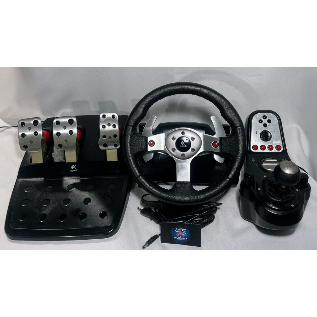 Volante Logitech G25 Driving Force C/ Pedal C/ Câmbio Ps2/Ps3/PC Completo + Garantia + Nota fiscal