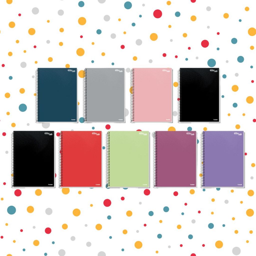Caderno Grande Universitário 16 Matérias 224 Folhas Essenciale Credeal - Cores Diversas em Oferta na Shopee