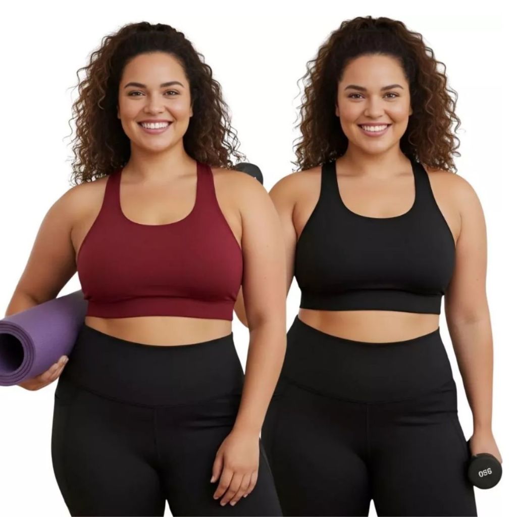 Kit 4 Top Fitness Feminino Moda Plus Size Roupas Femininas em Oferta na Shopee