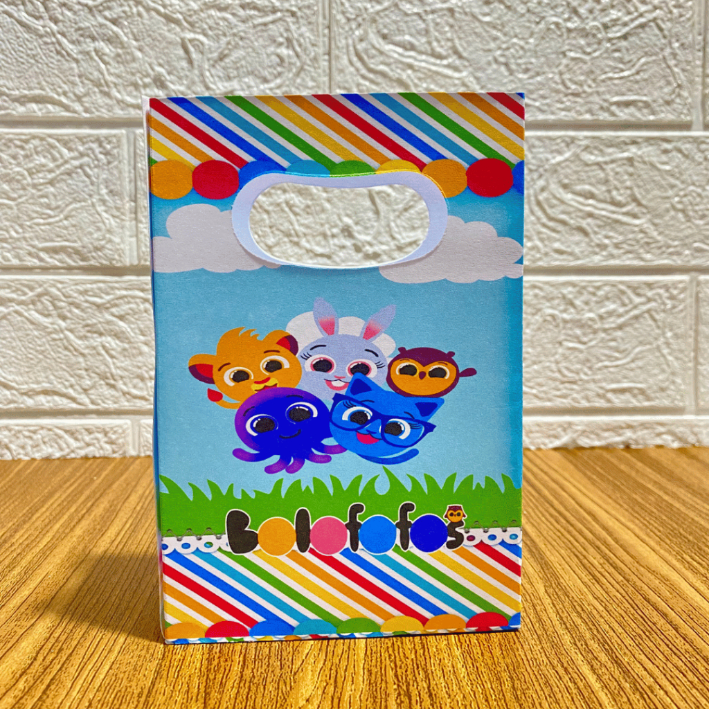 PEGUE E MONTE MINI SACOLINHA PERSONALIZADA para Festas Aniversários Lembrançinhas BOLOFOFOS -ENVIO IMEDIATO!