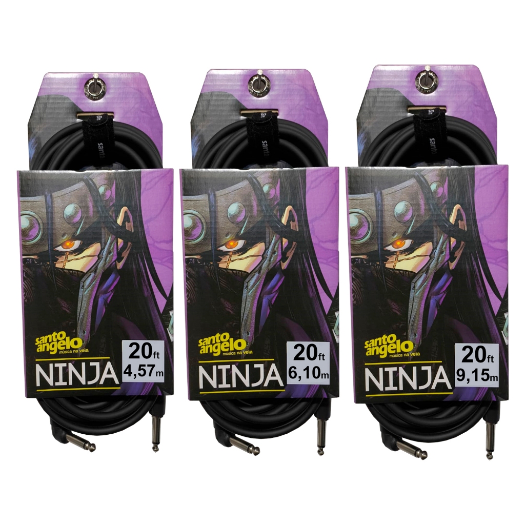 Cabo Santo Angelo Ninja P10 x P10 90º (L) - Instrumentos Profissionais - 4,57M, 6,10M, 9,15M
