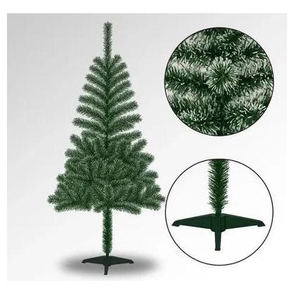 Árvore De Natal Pinheiro Cor Verde E Neve 1.20m 144 Galhos A0032