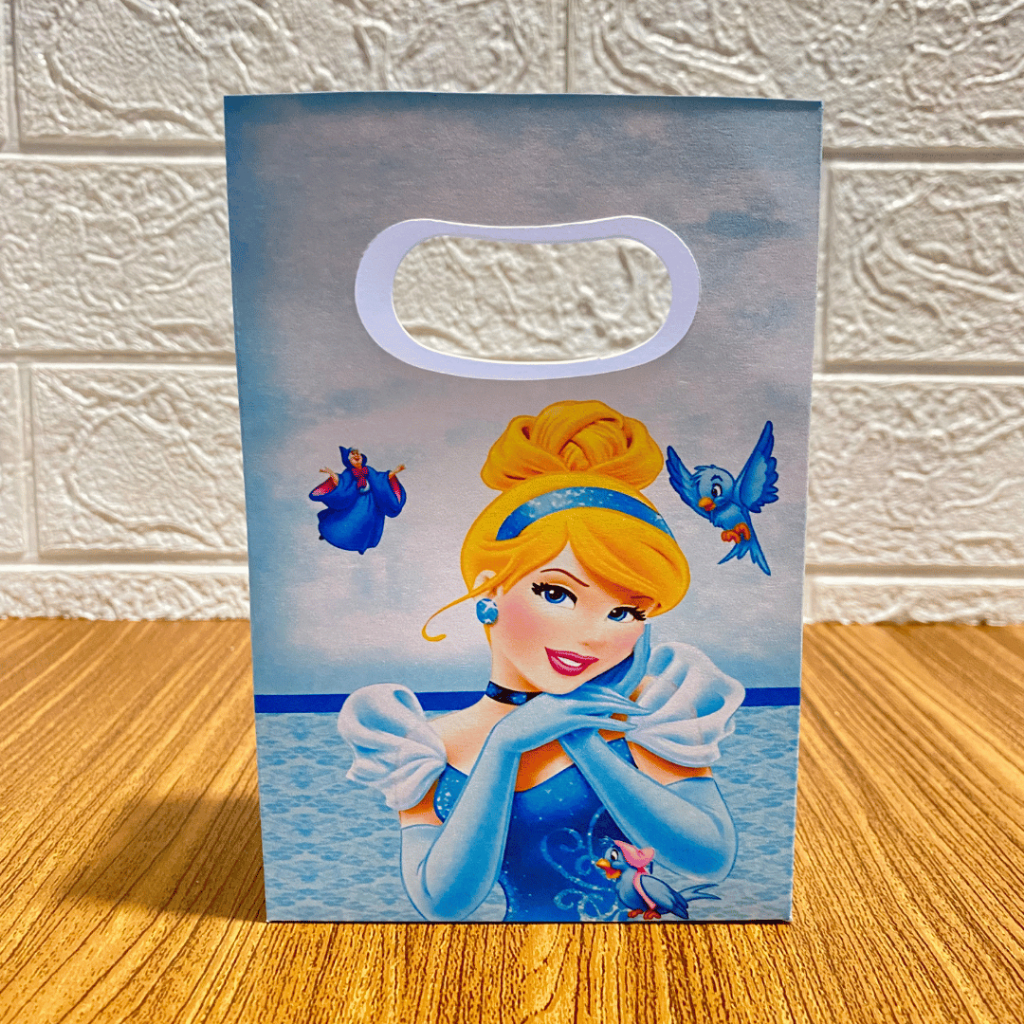 PEGUE E MONTE MINI SACOLINHA PERSONALIZADA para Festas Aniversários Lembrançinhas CINDERELA-ENVIO IMEDIATO!