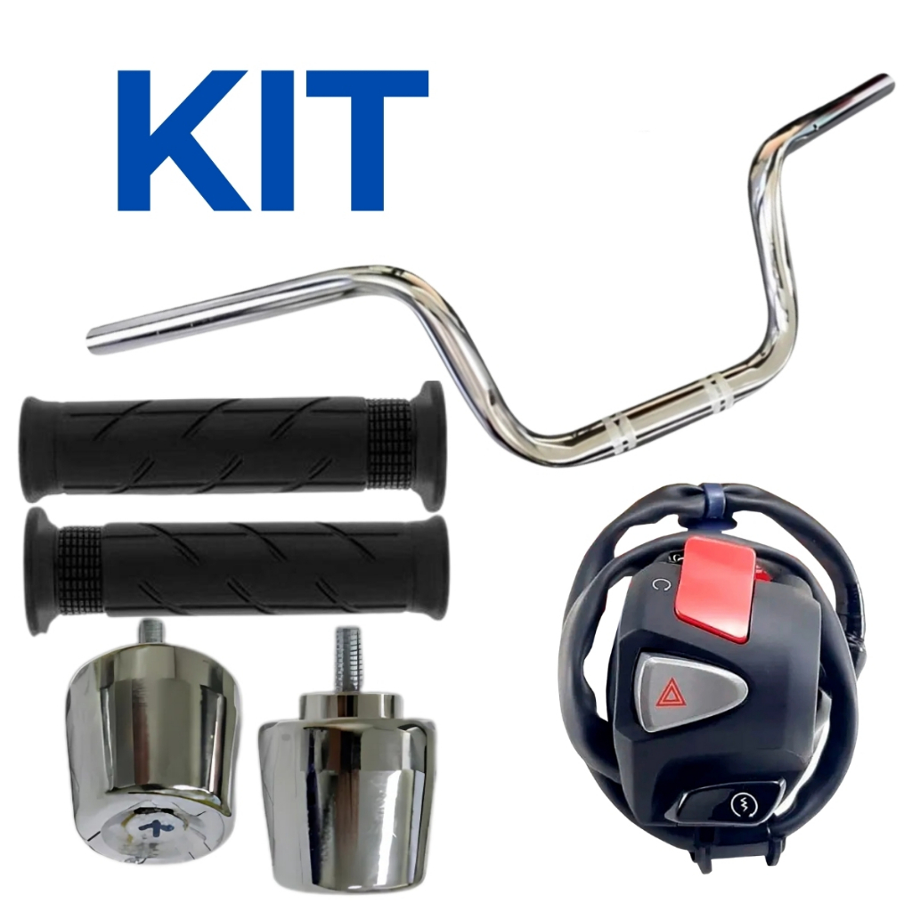 Kit Manopla Guidão Cargo Punho Lampejador Cb500 E Peso Pesinhos PCX 150 em Oferta na Shopee