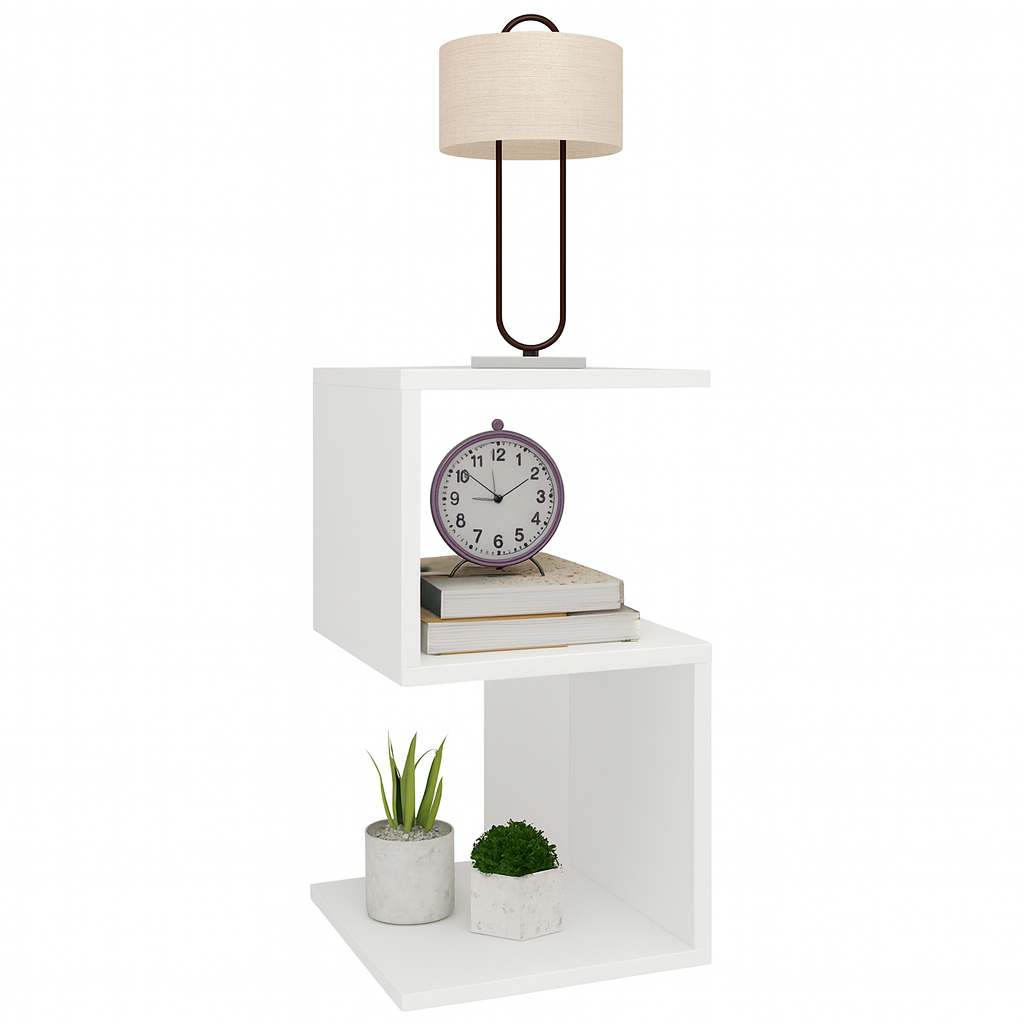 Mesa de Cabeceira Nicho Quarto Casal Decoração Mesinha Apoio Cama Quarto Casal Solteiro Criado Mdf