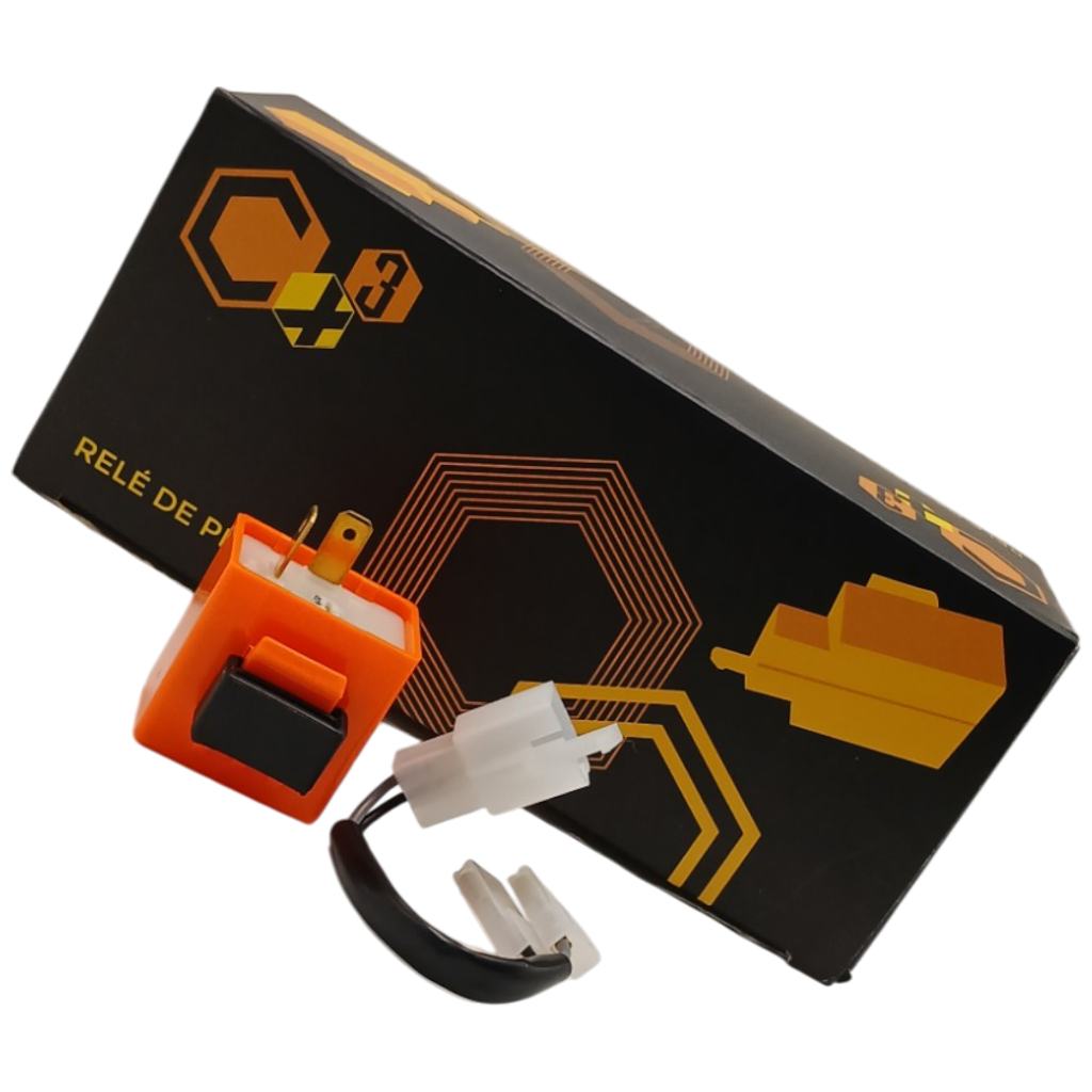 KIT 10 UNIDADES - RELE 12V PISCA SETA DE LED MOTO 2 PINOS COM CHICOTE UNIVERSAL em Oferta na Shopee