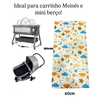 Colchão para Moisés mini Berço 90x40x06cm Pronta Entrega em Oferta na Shopee