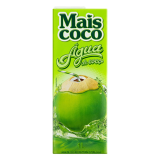 Água de Coco Mais Coco Tetra Pack 1 Litro - Embalagem com 12 Unidades em Oferta na Shopee