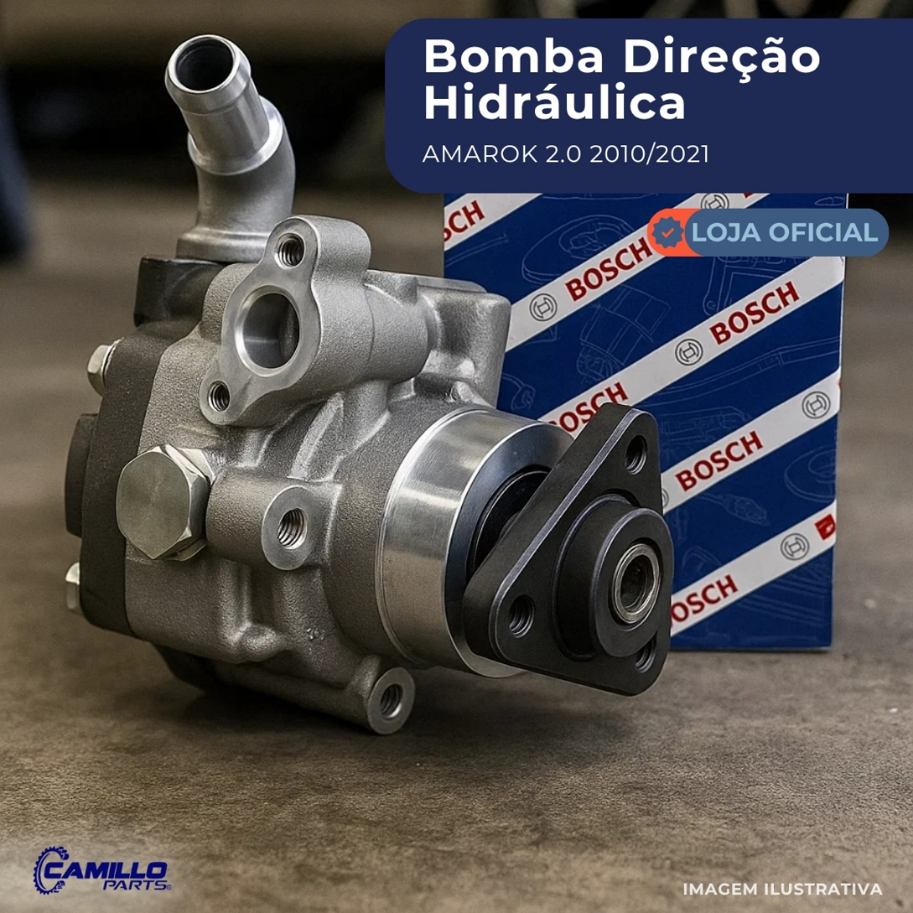Bomba Hidráulica De Direção Bosch Para Amarok 2.0 2010 Até 2021