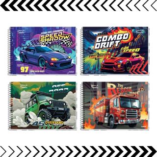 Caderno Desenho Universitário Capa Dura Com 80 Folhas Super Cars (Modelos Variados) - Credeal em Oferta na Shopee