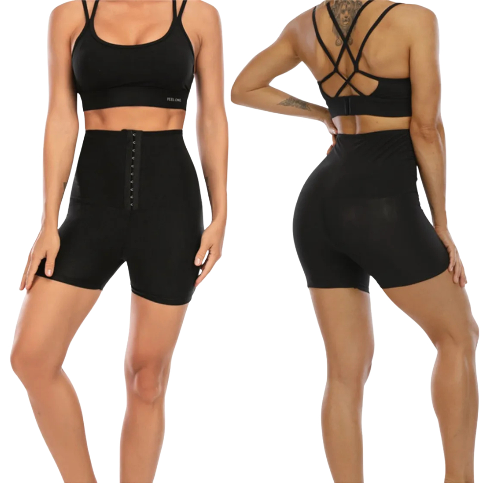 Cinta Modeladora Efeito Sauna Termico Queima Gordura - Shorts De Emagrecimento Academia Esporte