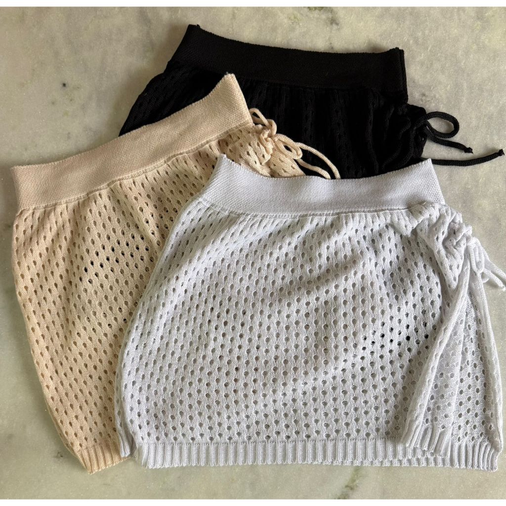 Saia Saída de Praia Moda Praia Verão Tricot Crochê 2026