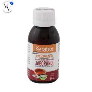 Óleo Capilar Bomba Crescimento Jaborandi Tratamento Antiqueda e Crescimento Acelerado Keratex 60ml em Oferta na Shopee