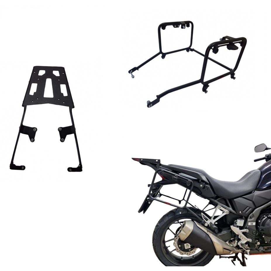 Kit Bagageiro + Suporte Lateral Chapam compatível Givi monokey - Honda Nx 500 2026 2027