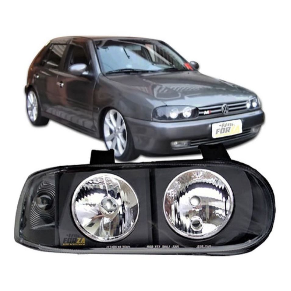 Farol Gol Bola G2 94 95 96 97 98 99 Foco Duplo com Pisca em Oferta na Shopee