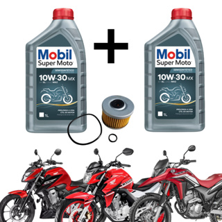 Troca De Oleo Cb 250f Cb 300f Xre 300 2 Litros Mobil 10w30 + Filtro De Oleo Promoçao em Oferta na Shopee