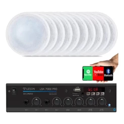 Kit Som Ambiente 4 Canal 500watts+ 10 Caixas Para Teto/gesso