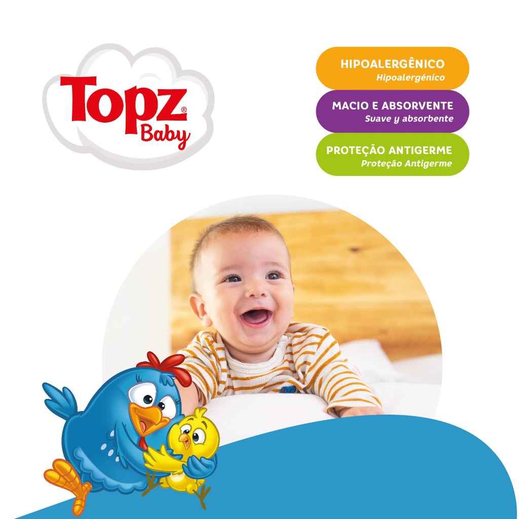Hastes Flexíveis Topz Baby Galinha Pintadinha Com 68 Unidades · foto 2