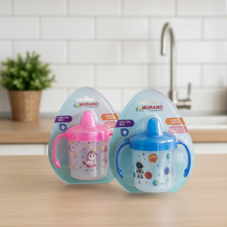 Kit 1-5 Copo com Alça 200ml Murano  Bebê Livre de BPA |  Infantil  Azul e Rosa REF 140-E LUMX3 ERA em Oferta na Shopee