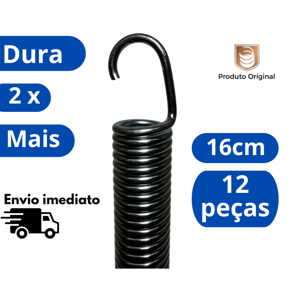kit Molas 16cm para Cama Elástica Profissional | Reposição Resistente