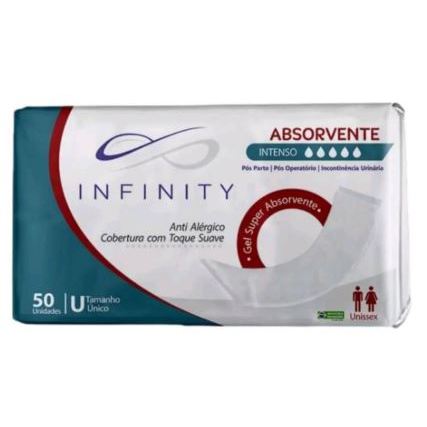 Absorvente Geriatrico INFINITY pos parto com 50 UNIDADES CADA em Oferta na Shopee