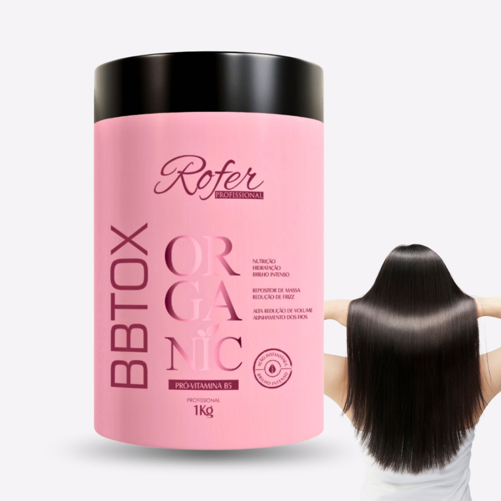 Botox Capilar Orgânico Sem Formol Profissional 1Kg Rofer BBtox