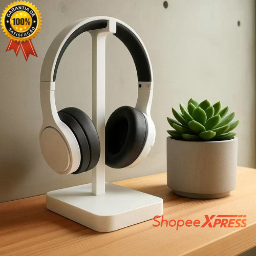 Suporte para Headset Gamer 3D Minimalista Fone de Ouvido Mesa Organizador Rack