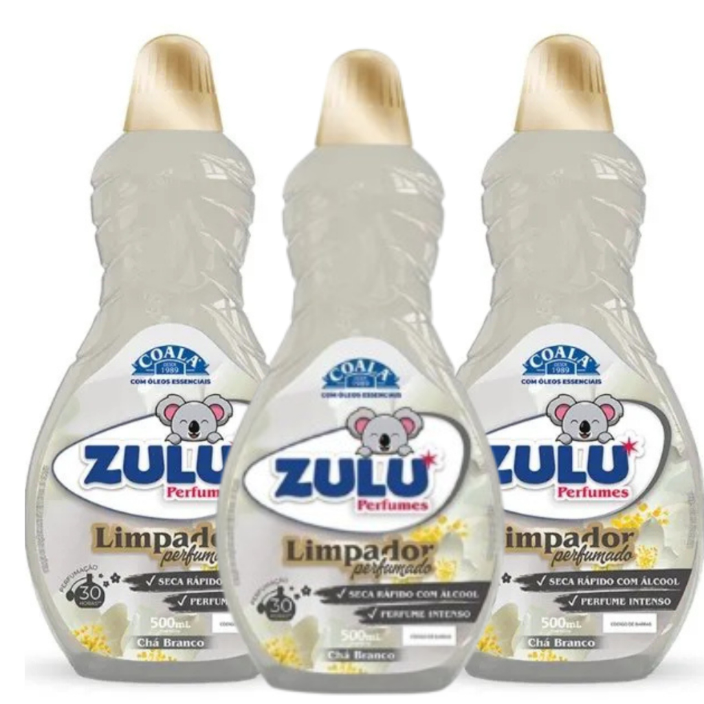 Limpador Perfumado Zulu Coala Chá Branco 500ml