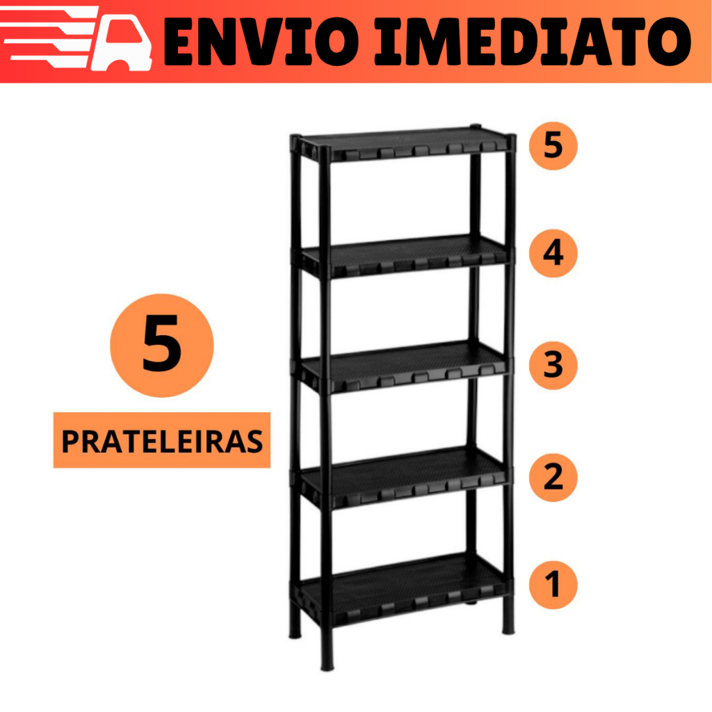 Prateleira Estante Modular Multiuso Organizadora 3 e 4 Andares