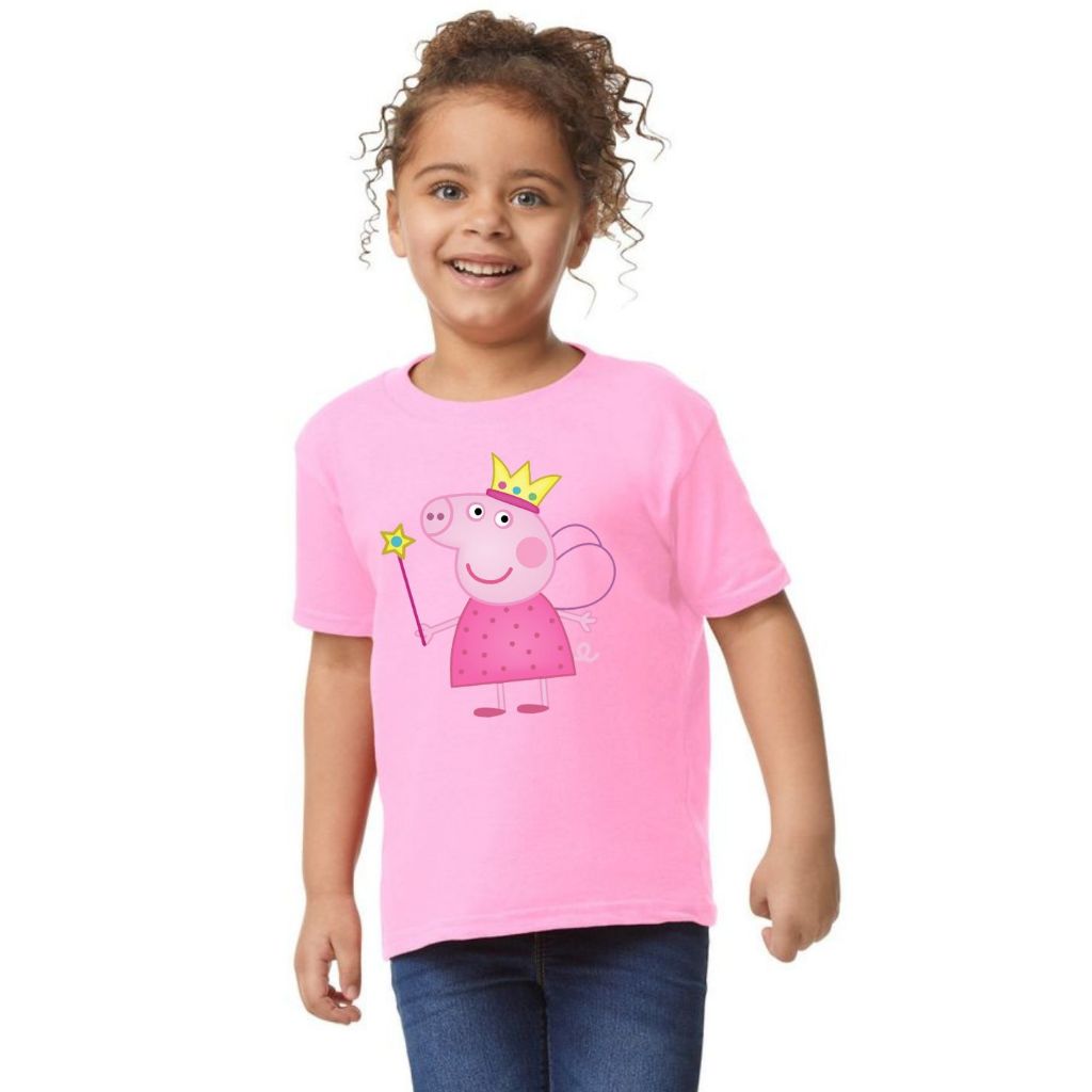 Camisa Peppa Pig Camiseta Desenho Infantil Blusa Algodão Moda Infantil Juvenil Alta Qualidade