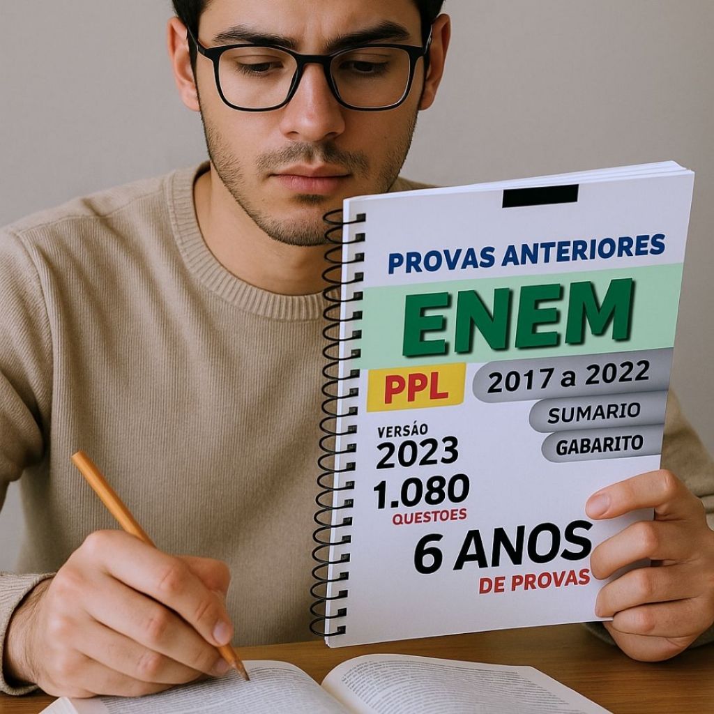 Livro Enem Ppl 2023: Provas Anteriores E Questões 2017 A 2022 + Gabaritos
