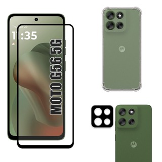 Kit Para Moto G56 5g | Película de Vidro 3D - Capa Anti Shock - Película da Câmera 3D em Oferta na Shopee