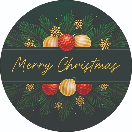 Capa de painel redondo tema Natal com elástico em Oferta na Shopee