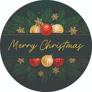 Capa de painel redondo tema Natal com elástico em Oferta na Shopee