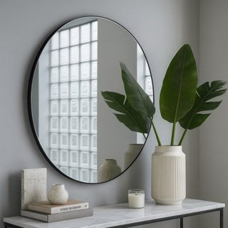 Espelho Decorativo Redondo Lapidado | Elegância para sua Casa | Vários modelos em Oferta na Shopee