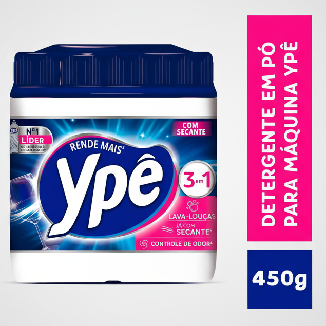 Sabão Ype Detergente Lava Loucas em Pó Ypê Maquina Secante 450g — R$ 31,99 em Shopee, 36% OFF