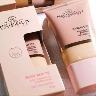 Base Matte Alta Cobertura 30g PhálleBeauty varios cor. em Oferta na Shopee