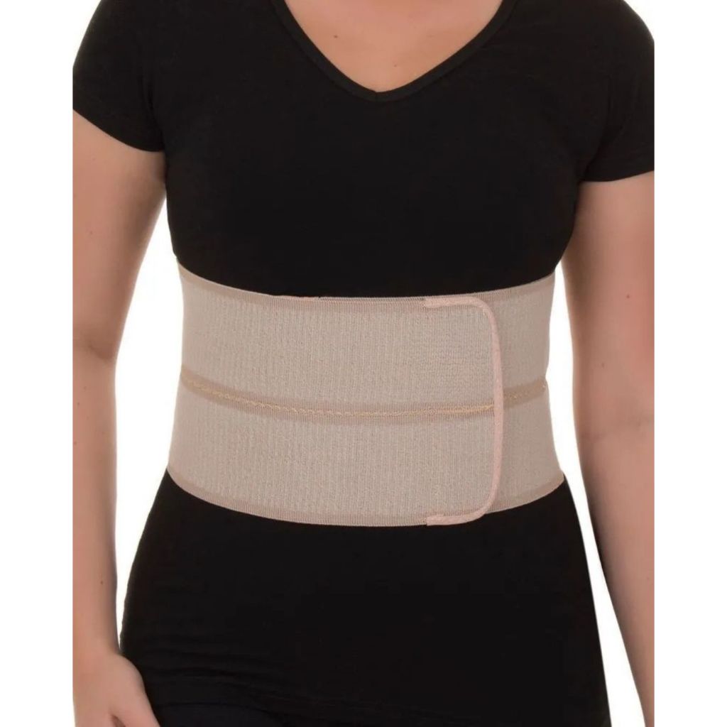 Cinta Faixa Abdominal Elástica 2 Gomos Painéis P M G em Oferta na Shopee