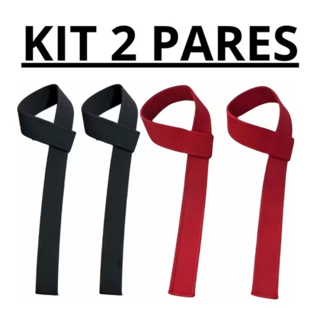 Kit 2 PARES Tala de Strap 100% Algodão PREMIUM Academia e Crossfit.