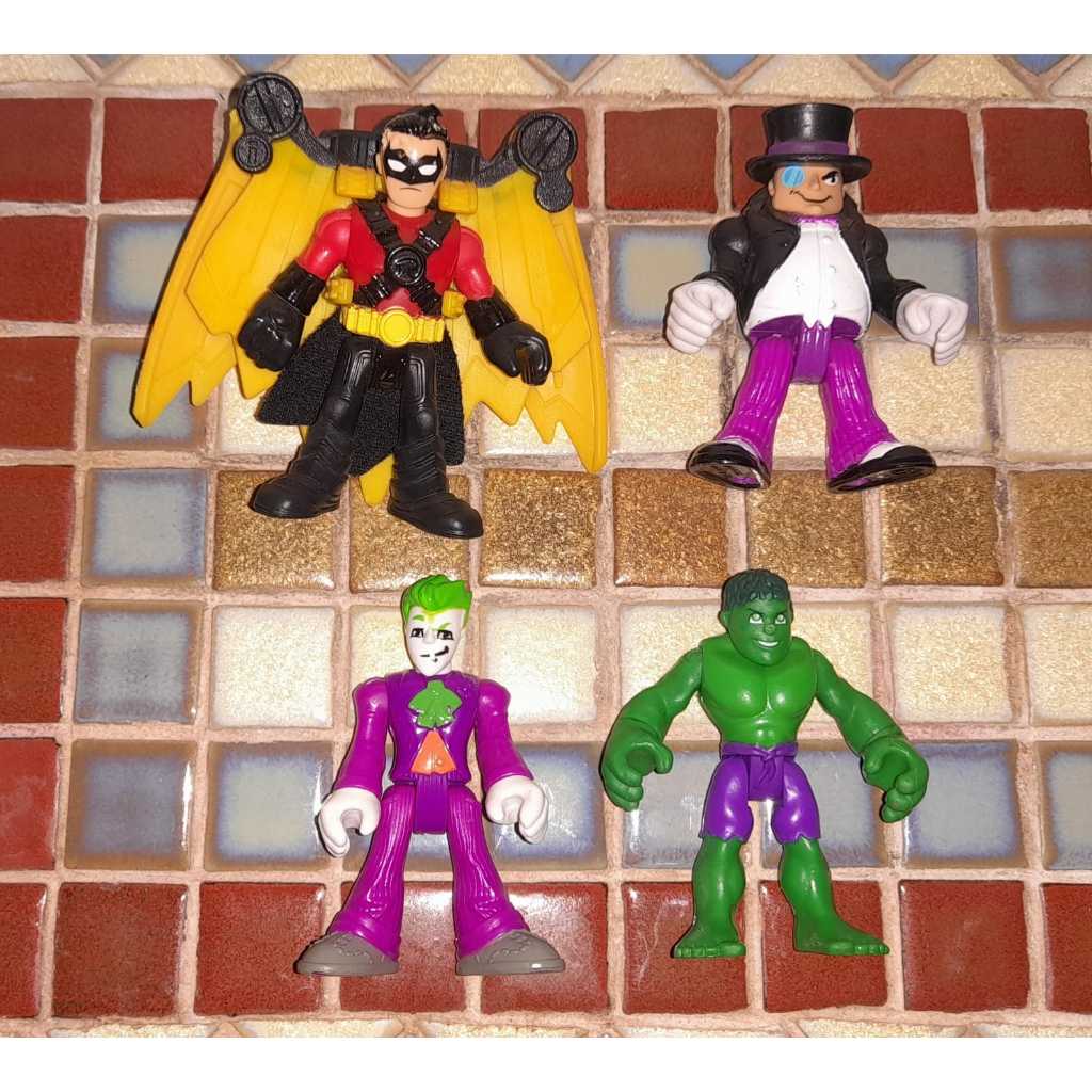 Boneco Batman Imaginext (4 Unidades) Ler Descrição