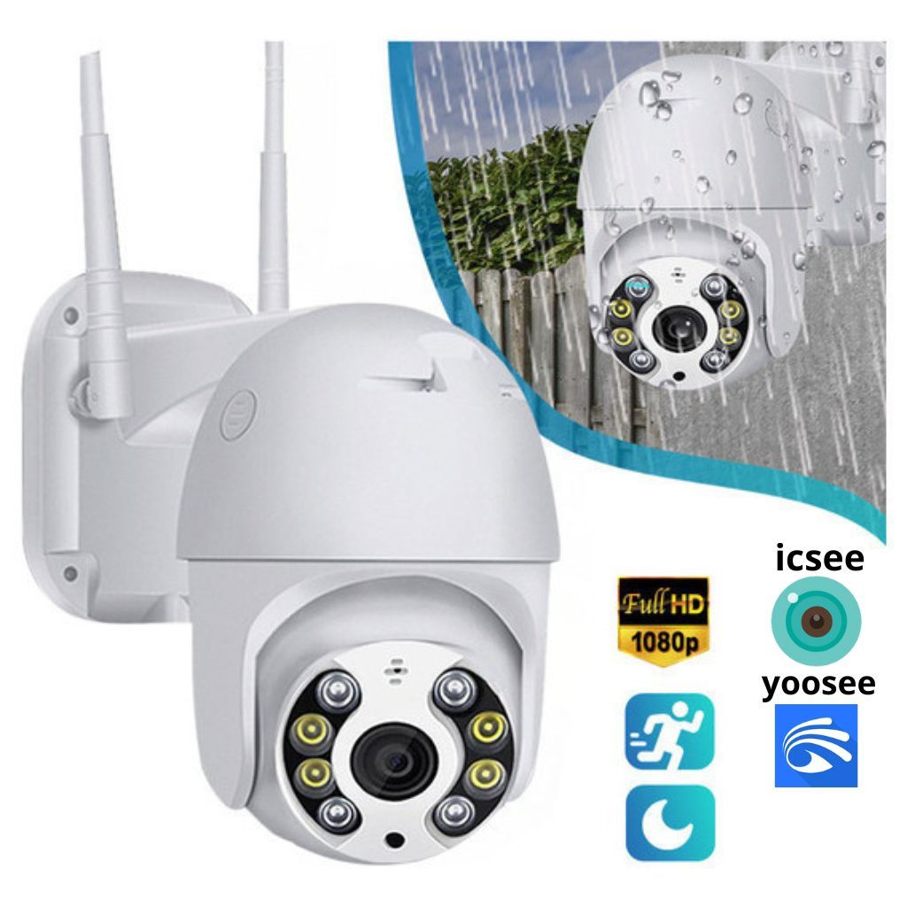 Câmera de Segurança Externa Ip a Prova D'água Infravermelho Alarme Wifi Hd Sensor D Movimento Bivolt em Oferta na Shopee