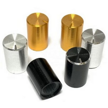 10pcs Knob de Aluminio Prateado Wh-148 Silver Knob 10x15 6mm
