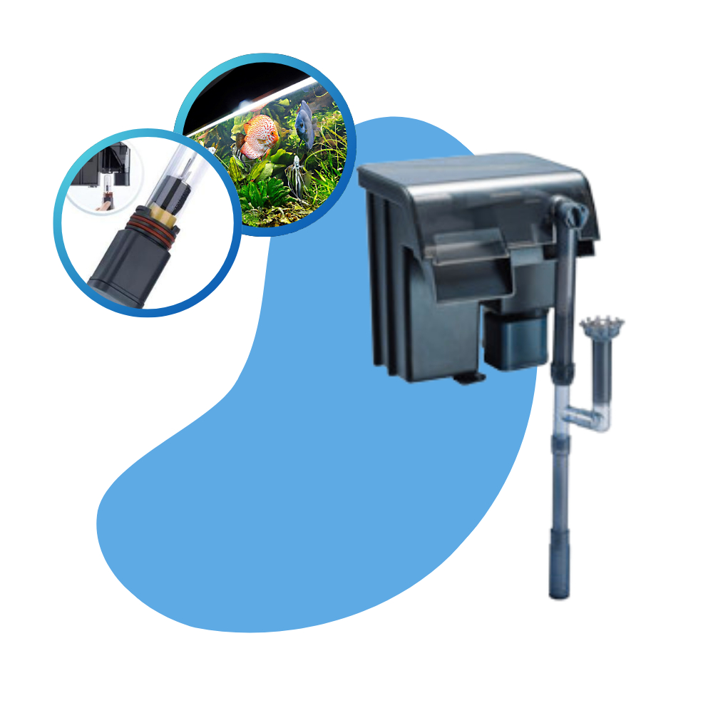 FILTRO EXTERNO HANG ON COM UV XP-U5 JENECA PARA AQUÁRIOS ATÉ 100 LITROS.
